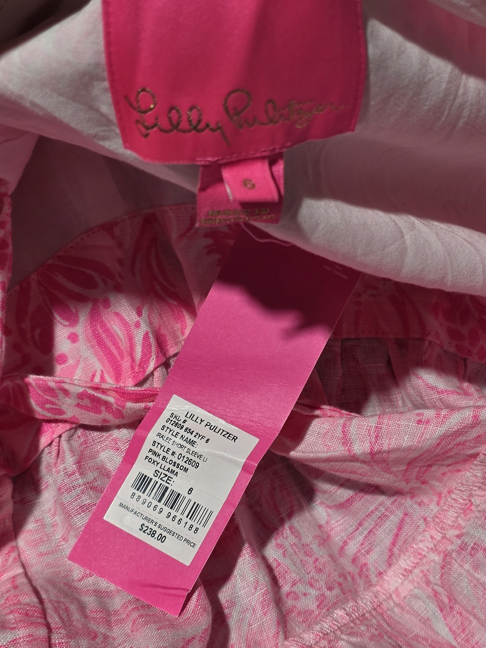 Lilly Pulitzer Pink Floral Dress NWT 6
